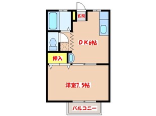 シェスタ翔の物件間取画像